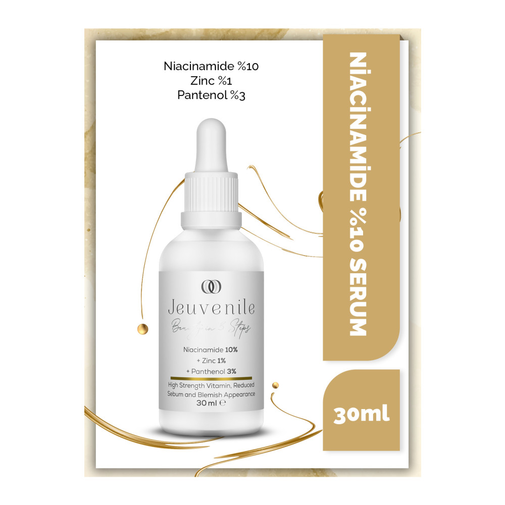 Jeuvenile Niacinamide %10 + Zinc %1 + Panthenol %3 Cilt Yağı Dengeleyici ve Leke Karşıtı Serum 30 ml Cilt ve Yüz Bakımı Fiyatı