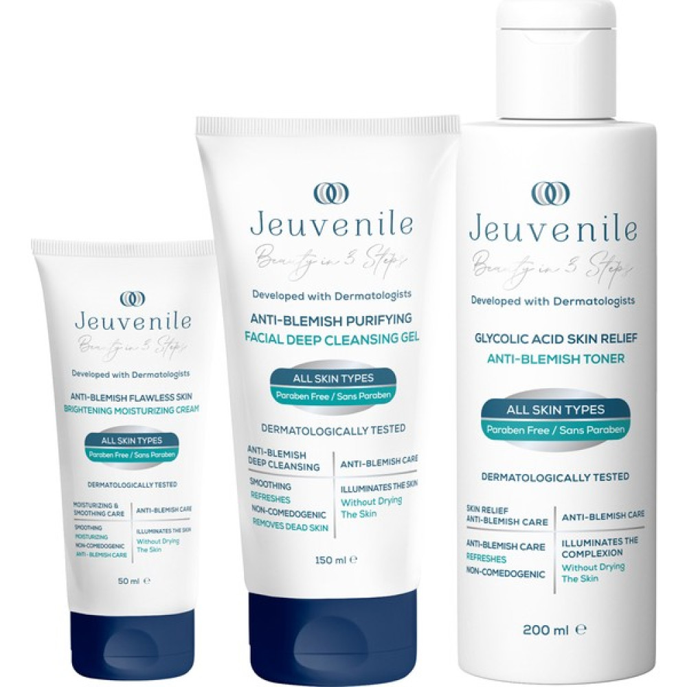 Jeuvenile Tüm Cilt Tipleri İçin Leke Karşıtı Cilt Bakım Seti (150ml + 200ml + 50ml) Leke Kremi Fiyatı