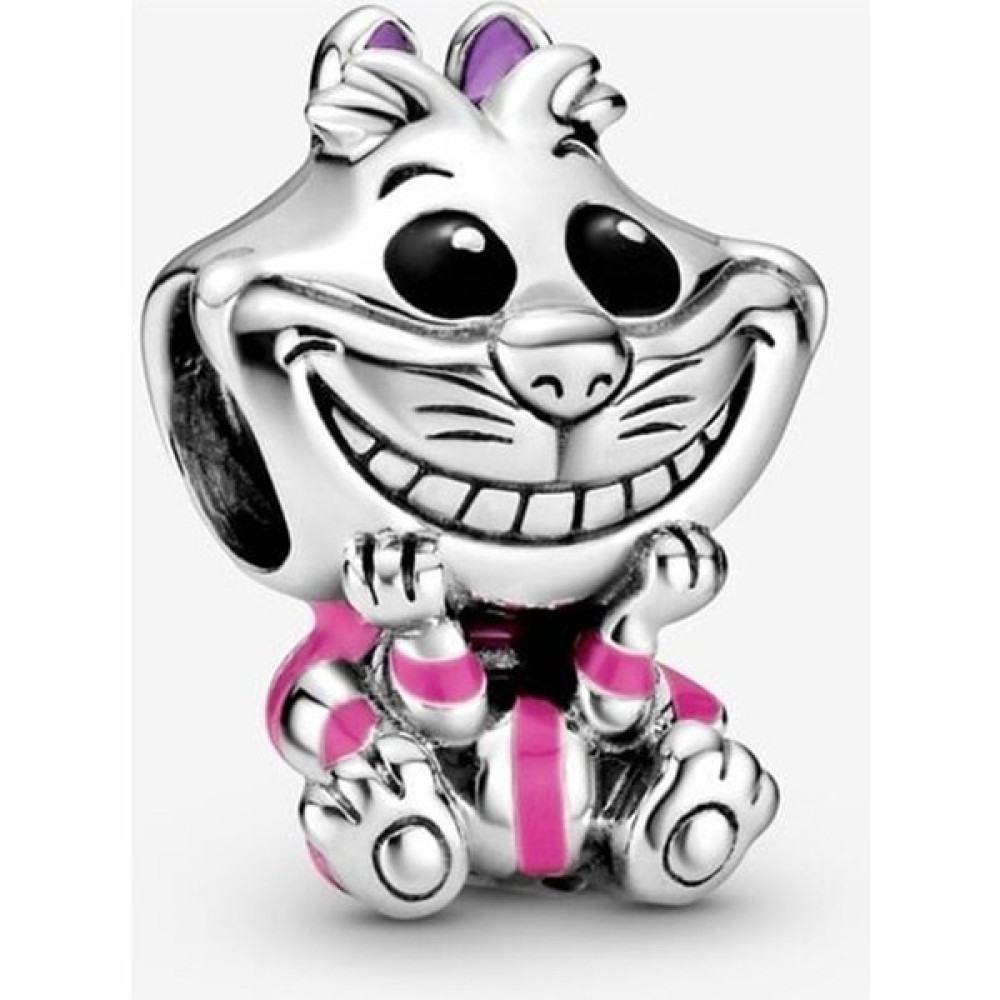 Jewel Store Pandora 925 Ayar Gümüş Disney Alice Harikalar Diyarında Cheshire Kedi Charm - Standart - Renkli Saat ve Bileklik Aksesuarı Fiyatı