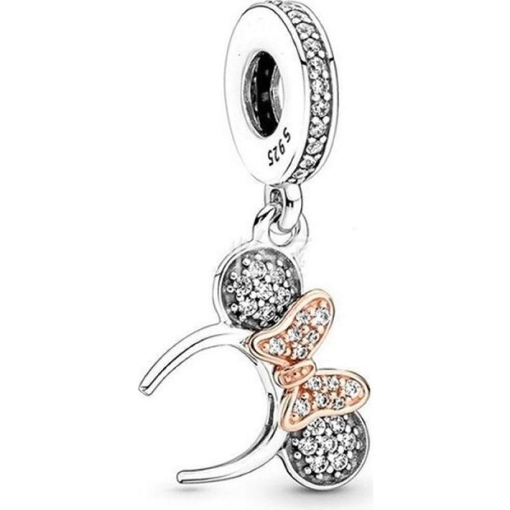 Jewel Store Pandora 925 Ayar Gümüş Disney Minnie Taç Sallantılı Charm - Standart - Renkli Saat ve Bileklik Aksesuarı Fiyatı