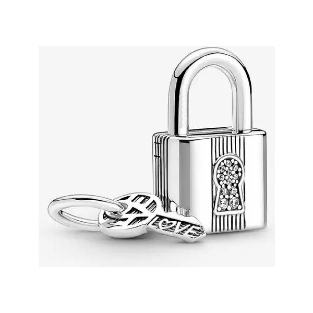 Jewel Store Pandora 925 Ayar Gümüş Kilit ve Anahtar Sallantılı Charm - Standart Saat ve Bileklik Aksesuarı Fiyatı