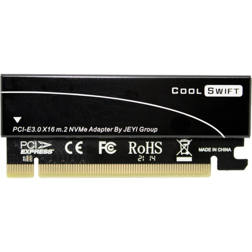 JEYI Coldswift Black M.2 NVMe To PCIe 3.0 X16 Alüminyum Soğutuculu Dönüştürücü Çevirici Adaptör Bilgisayar Çevirici ve Adaptörü Fiyatı