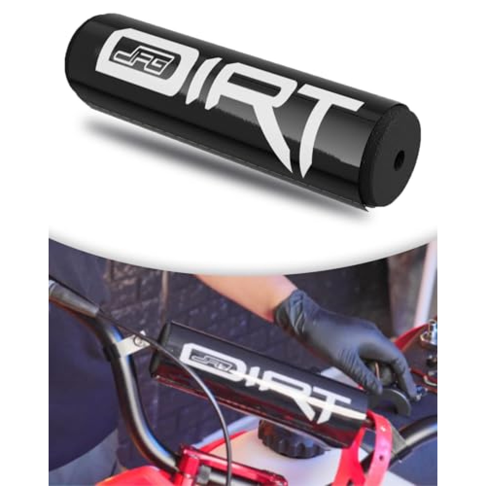 JFG RACING Dirt Bike Handlebar Pad 7.87'' Motorcycle Cross Bar Round Pad Kit For Most Pit Dirt Bike ATV Motocross BLACK