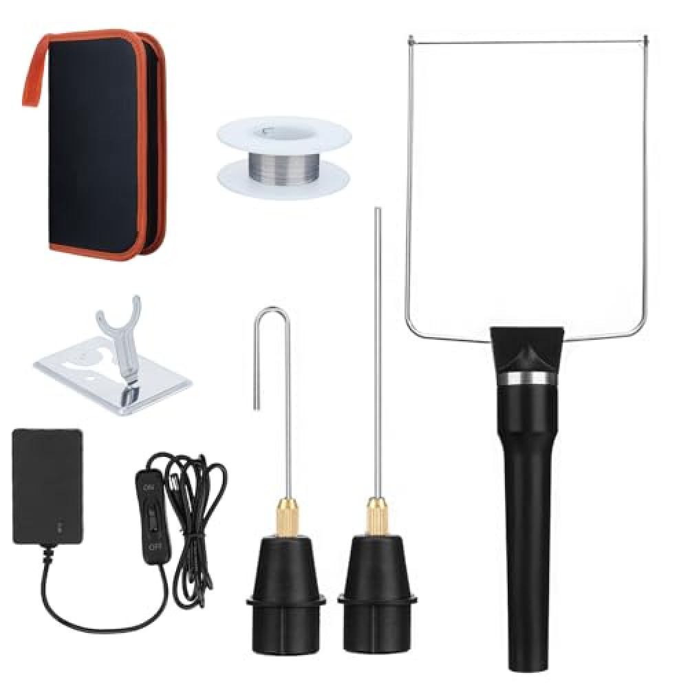Jhua 3-in-1 Hot Wire Knife Foam Cutter Tool Set Styrofoam Cutter Foam Board Cutter Electric Styrofoam Cutting Tool with 3 Cutting Machine Pen for Styrofoam Foam Cutting Arts Handcraft DIY