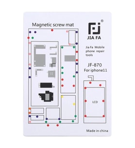 JIAFA JF-870 iPhone 11 6.1 İnc Mıknatıslı Çalışma Hasırı Vida Gostergeli-(5 - ETC1167-9296 (Beyaz) Telefon Yedek Parça Fiyatı