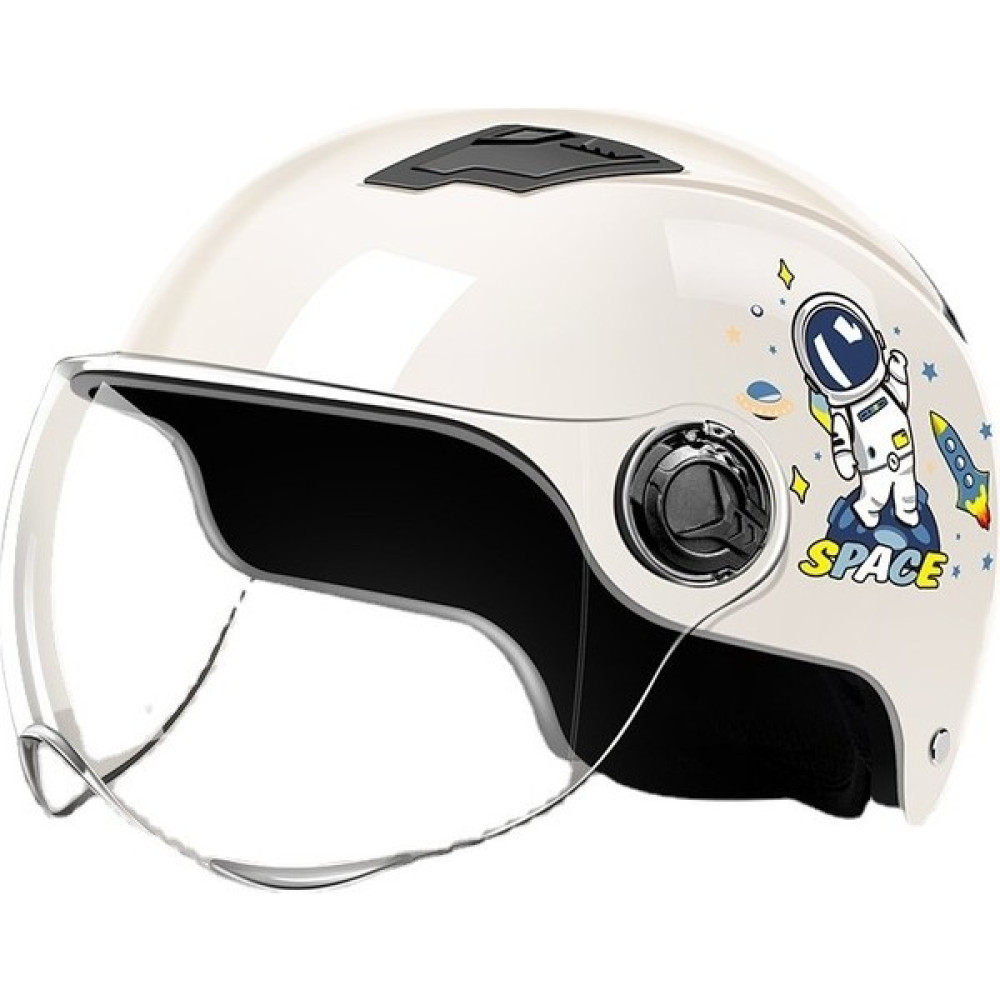 Jiajieyao-HB Ootdd Güneş Koruma Ön Cam Yarım Kask (Yurt Dışından) - Beyaz Motorsiklet Kaskları Fiyatı