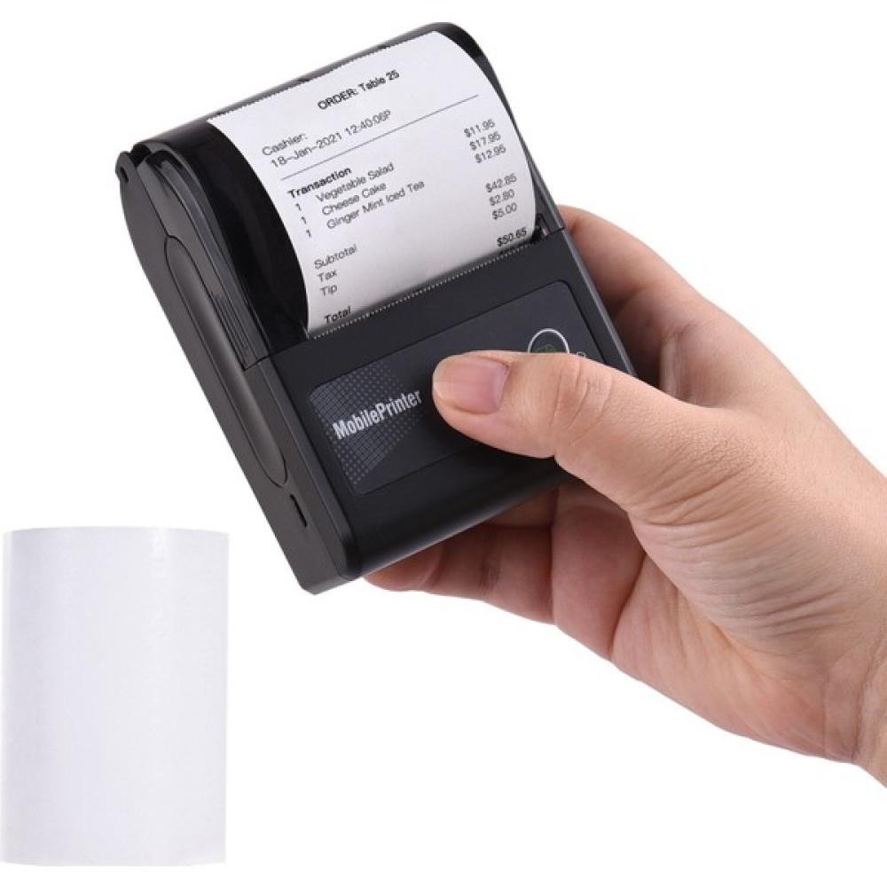 Jiangmeng 58MM Küçük Bilet Taşınabilir Termal Yazıcı Desteği Ikincil Geliştirme Mikro Paket Servisi Olan Restoran Paket Sipariş Kasiyer Bileti Blue... Yazıcılar Fiyatı