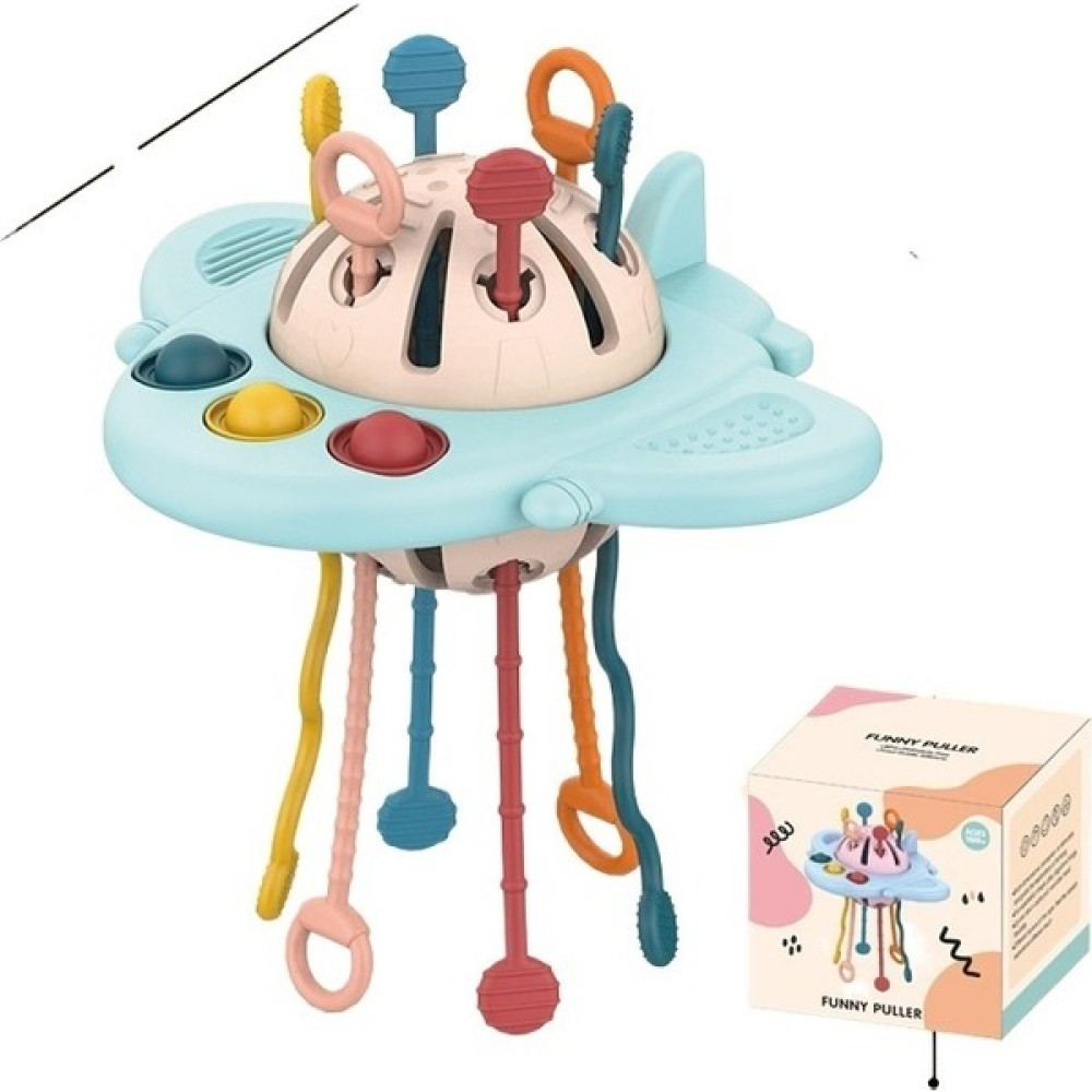 Jiangmeng Bebek Uçan Daire Pompalama Eğlencesi Erken Eğitim Duyusal Bebek Lala Müzik Oyuncakları Çiğneyip Çiğneyebilir Aydınlanma Yumuşak Kauçuk (Y... Bebek Oyuncakları Fiyatı