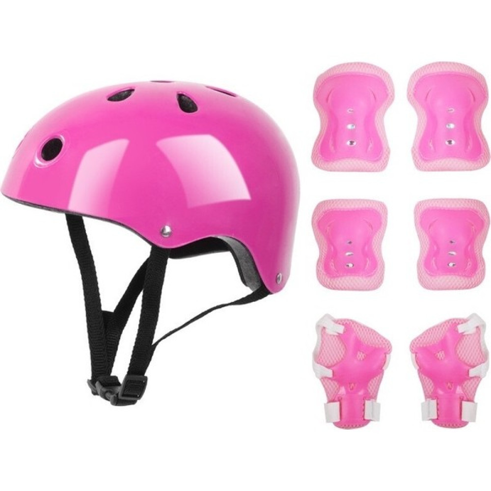Jiangmeng Çocuk Denge Araba Scooter Tekerlekli Ayakkabı Kask Koruyucu Yedi Parça Seti (Yurt Dışından) - Açık Pembe Motorsiklet Kaskları Fiyatı