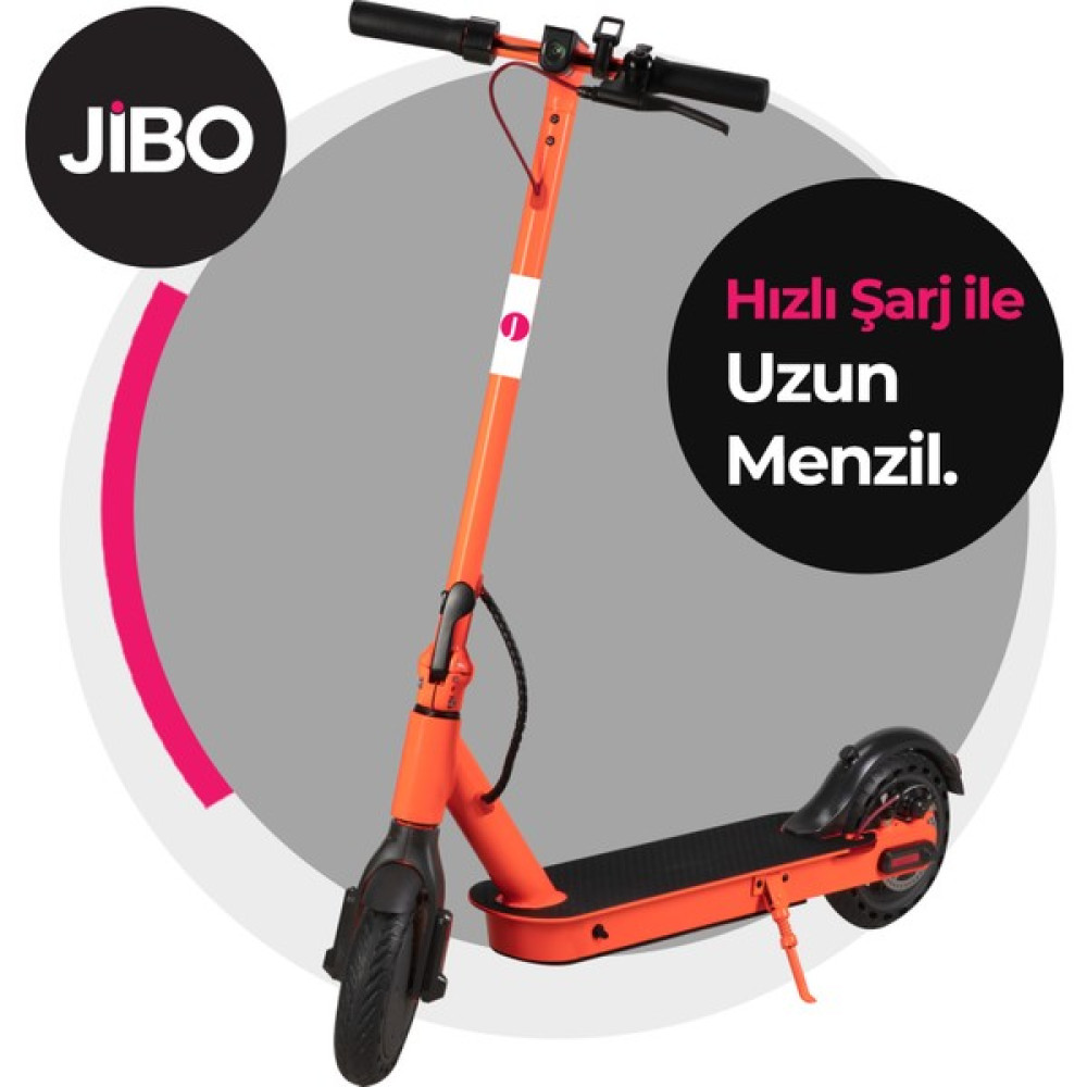 Jibo JB-501U Turuncu Katlanabilir Farlı 8.5" 350W Elektrikli Scooter Scooter Fiyatı