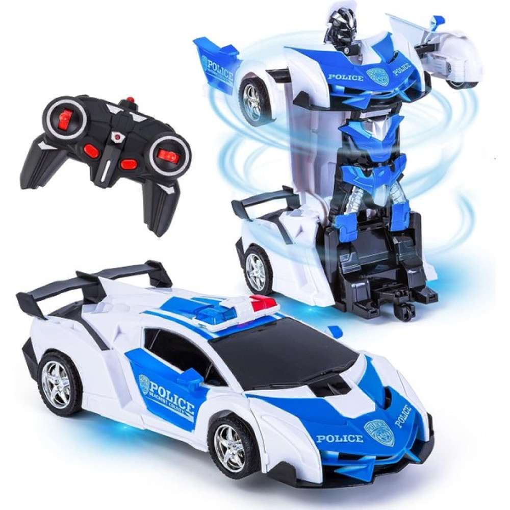Jiedesheng 7-11 Yaş Çocuklar Için Deformasyon Araba, Dönüşen Araba Robot Araç Oyuncak Polis Arabası Erkek Çocuklar Için Uzaktan Kumandalı Sürüklene... Diğer Fiyatı