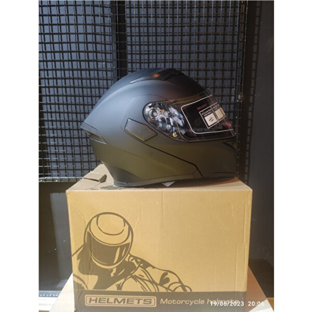 Jiekai JİEKAİ-902 Matt Black Çene Açılır Kask - M Motorsiklet Kaskları Fiyatı