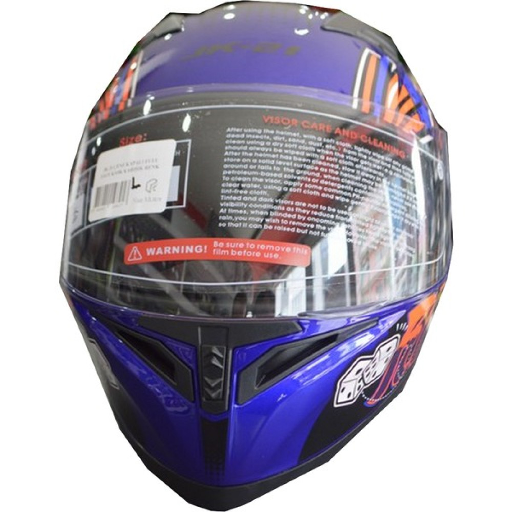 Jiekai Jk-21 Jiekai Full Face Lacivert Turuncu Ride Kask - M Motorsiklet Kaskları Fiyatı