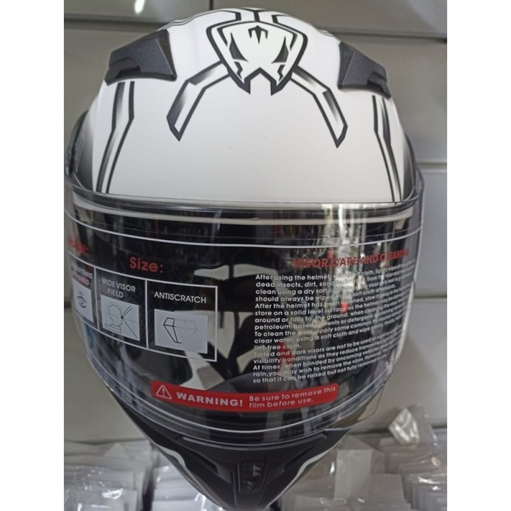 Jıekaı JK-902 Çene Açılır Kask H3 Mat Siyah-Beyaz (L) - Siyah Motorsiklet Kaskları Fiyatı