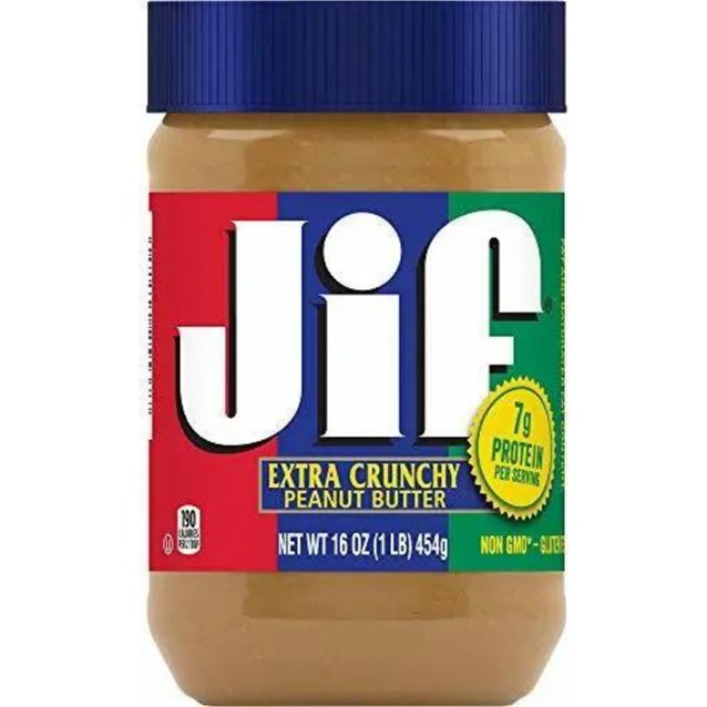 Jif Extra Crunchy Ezme 454 gr Non GMO Türkiye Menşeli Fıstık Ezmesi Aromalı - 1 Adet Diğer Fiyatı