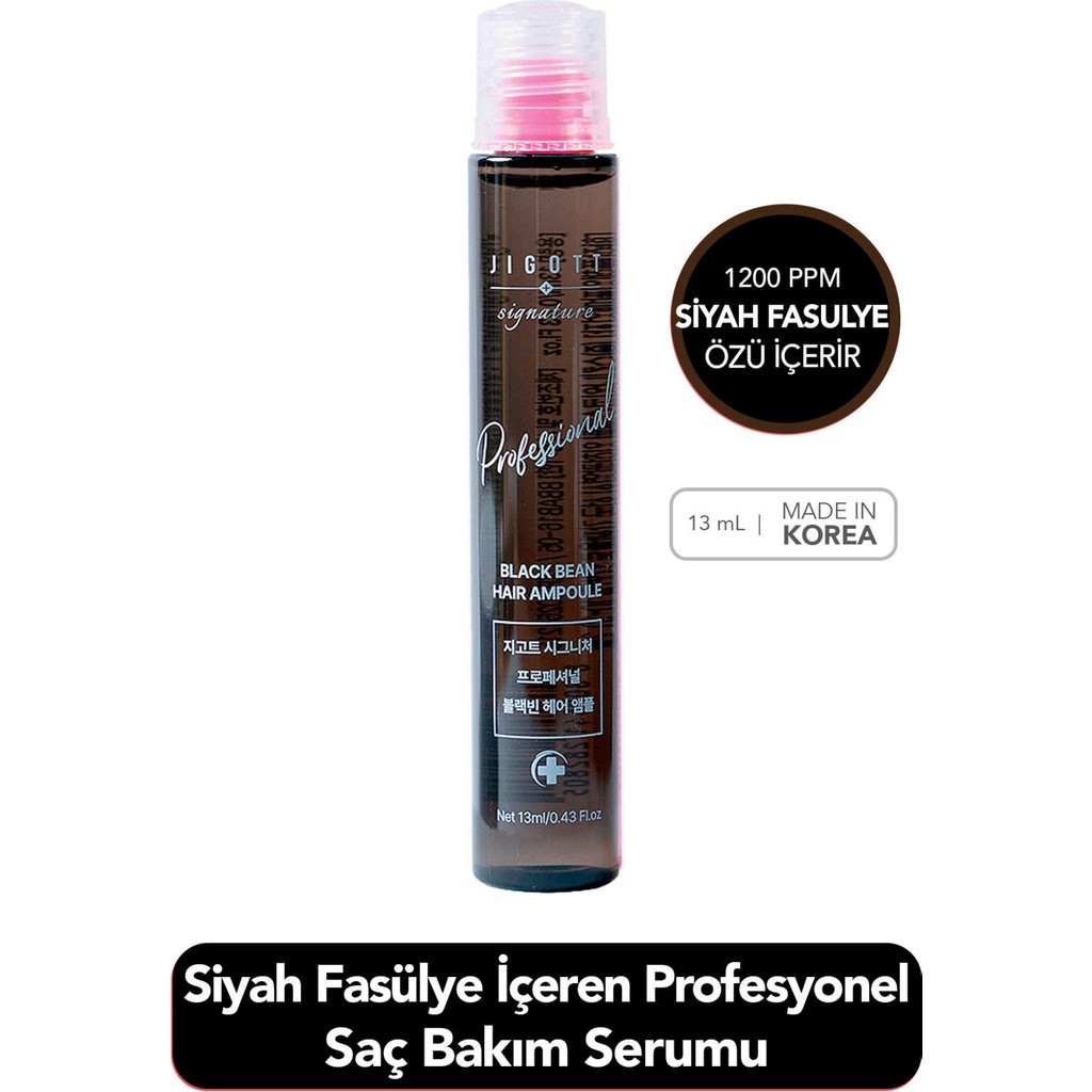 Jigott Siyah Fasülye Içeren Nemlendirici Besleyici Saç Bakım Serumu Jigott Black Bean Hair Ampoule 13 ml Saç Bakım Maskeleri & Serumlar & Spreyler Fiyatı