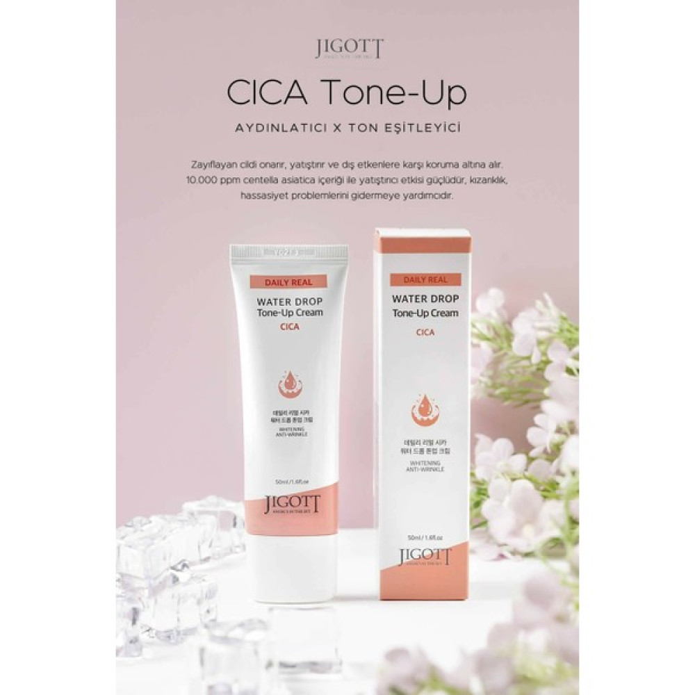 Jigott Su Bazlı Yatıştırıcı Nemlendirici Cıca Bakım Kremi Daily Real Cica Water Drop Tone Up Cream Nemlendiriciler Fiyatı