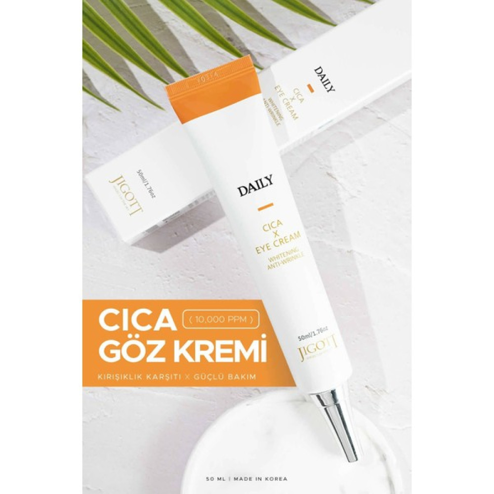 Jigott Yatıştırıcı ve Nemlendirici Centella Asiatica Göz Kremi Daily Real Cica Eye Cream Göz Kremi Fiyatı