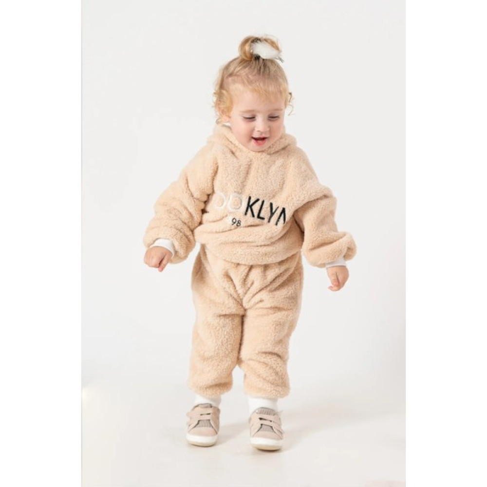 Jikko Baby Welsoft Brooklyn Kız Takım Yumoş Eşofman Takımı Nakışlı 2'li Takım Kız Çocuk Eşofman Fiyatı