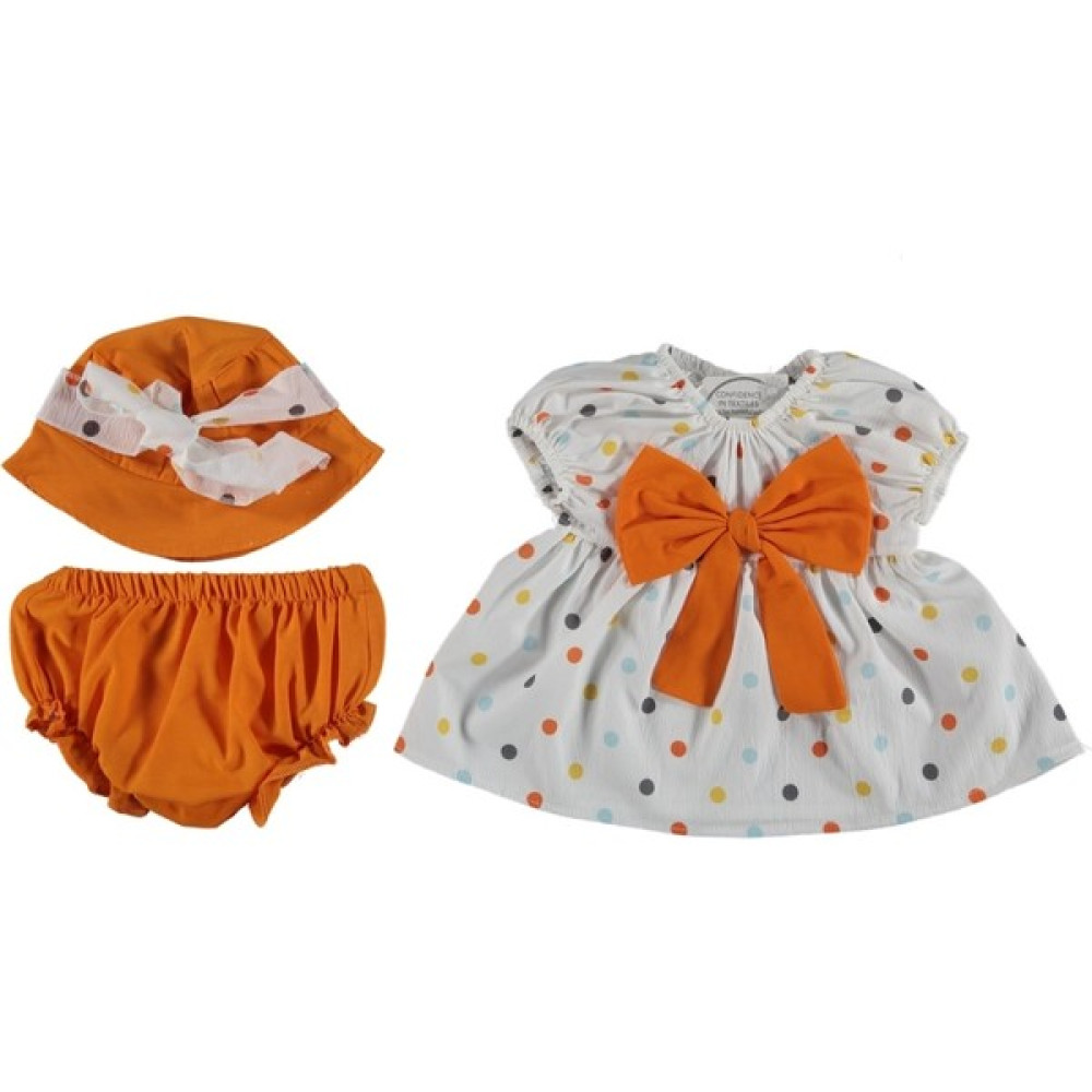 Jikko Hostes Model Şapkalı Kız Bebek Yazlık Elbise Bebek Elbisesi Fiyatı