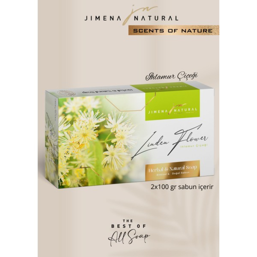 Jimena Natural Doğanın Kokuları Bitkisel & Doğal Sabun 2 x 100 gr Lüks Kutu - Scents Of Nature Herbal & Natural Soap - IHLAMUR ÇİÇEĞİ Oto Boyaları Fiyatı