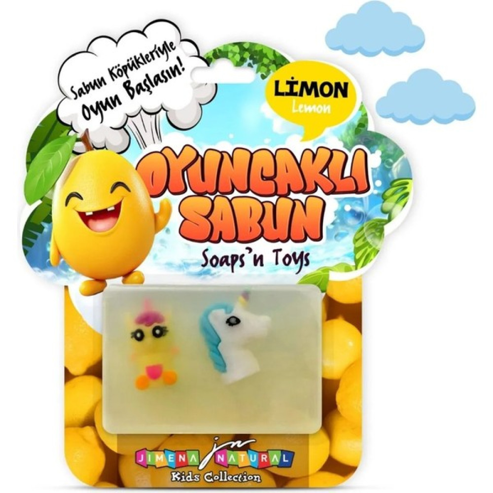 Jimena Natural Oyuncaklı Sabun Meyve Serisi - Çilek Kokulu Gliserinli Sabun 125 gr - Limon Oto Boyaları Fiyatı