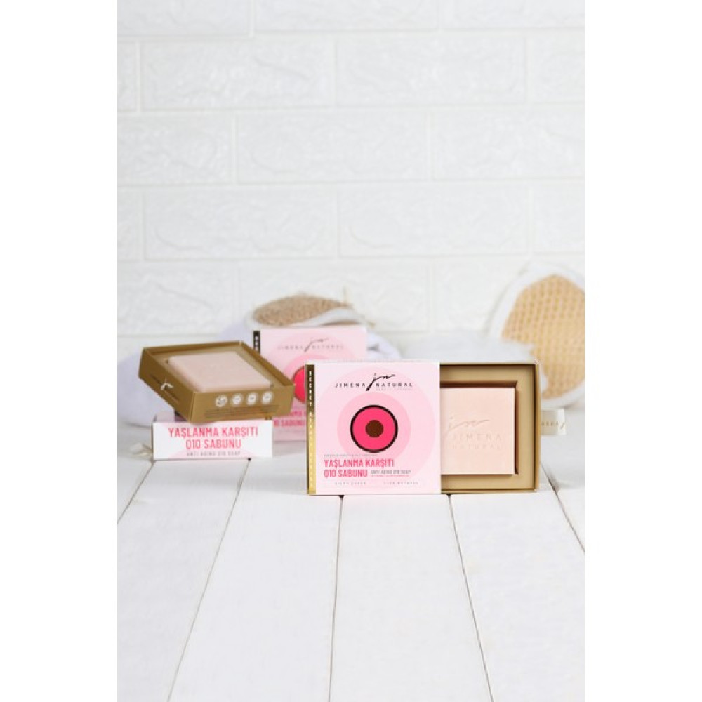 Jimena Natural - Yaşlanma Karşıtı Q10 Sabunu 150 gr - Anti Aging Q10 Soap Sabunlar Fiyatı