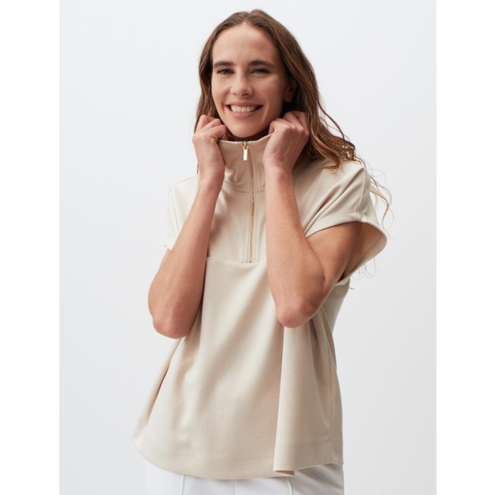 Jimmy Key Bej Kolsuz Fermuarlı Balıkçı Yaka Sweatshirt Bayan Sweatshirt Fiyatı