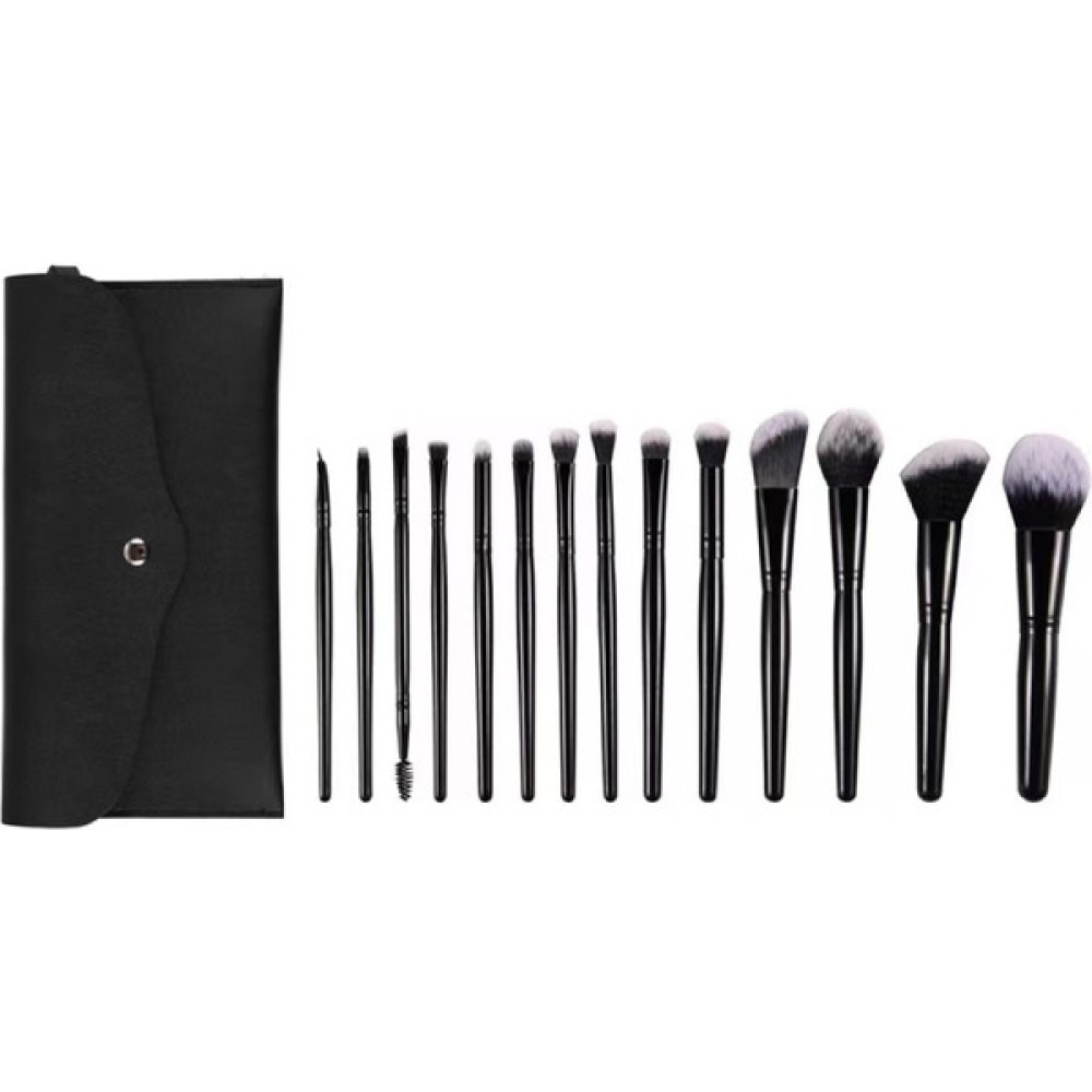 Jinfenliren 14 Parlak Siyah Takım Fırça Makyaj Fırçası Seti Eyeliner Fırça Göz Farı Fırçası Kapatıcı Makyaj Fırçası Tam Set Güzellik Fırçası (Yurt ... Makyaj Fırça ve Aksesuarları Fiyatı