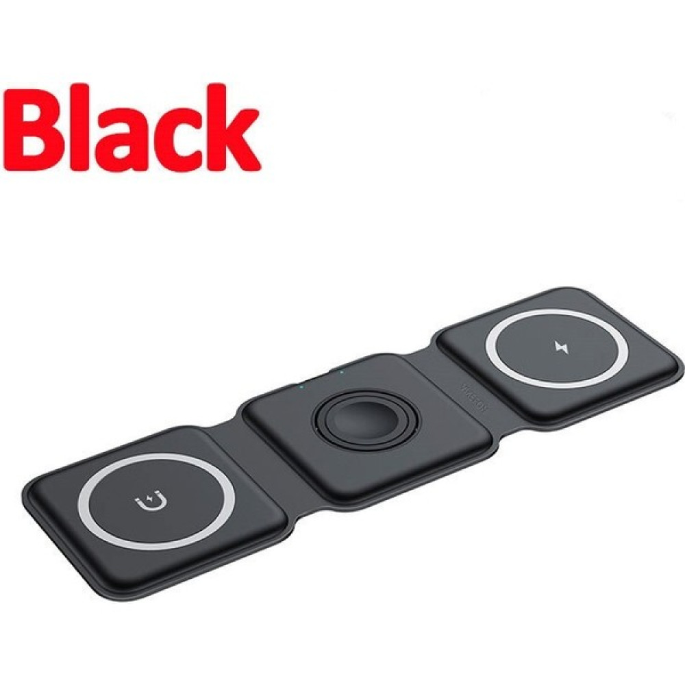 Jingyi 3 In 1 Manyetik Kablosuz Şarj Pad iPhone 14 13 12 11 x Apple Watch 15W Hızlı Şarj Istasyonu Istasyonu Için Katlanabilir Standı (Yurt Dışından) Cep Telefonu Şarj Cihazı Fiyatı