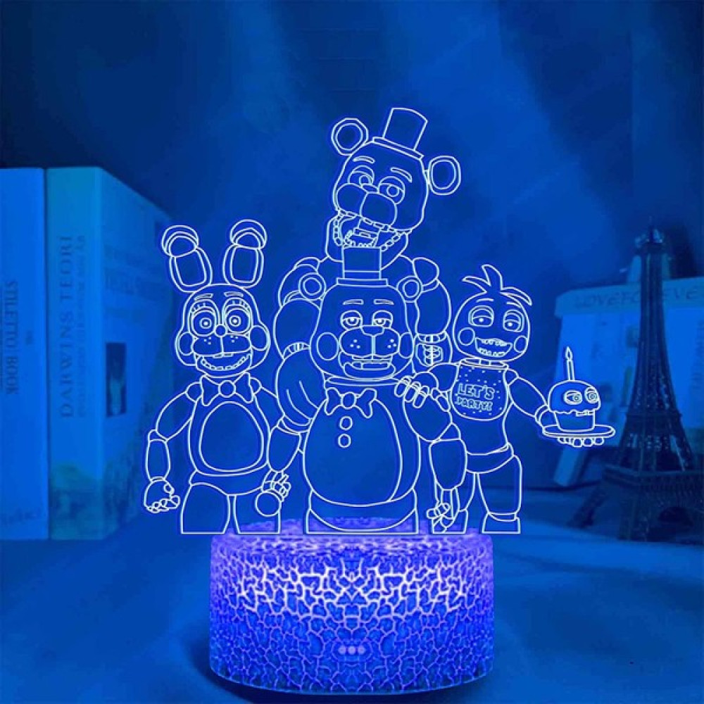 Jingyi Fnaf 3D Illusion Gece Lambası LED Anime Lamba Renkli (Yurt Dışından) Gece Lambası Fiyatı