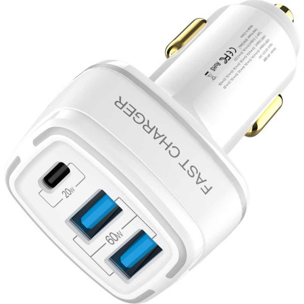 Jingyi iPhone 13 Için 85W USB C Araç Şarj Cihazı, 3 Bağlantı Noktalı USB Hızlı Araç Şarj Adaptörü Pd 3.0 ve Qc 3.0 iPhone 12/13 Pro Max Için Hızlı ... Cep Telefonu Araç Kiti Fiyatı