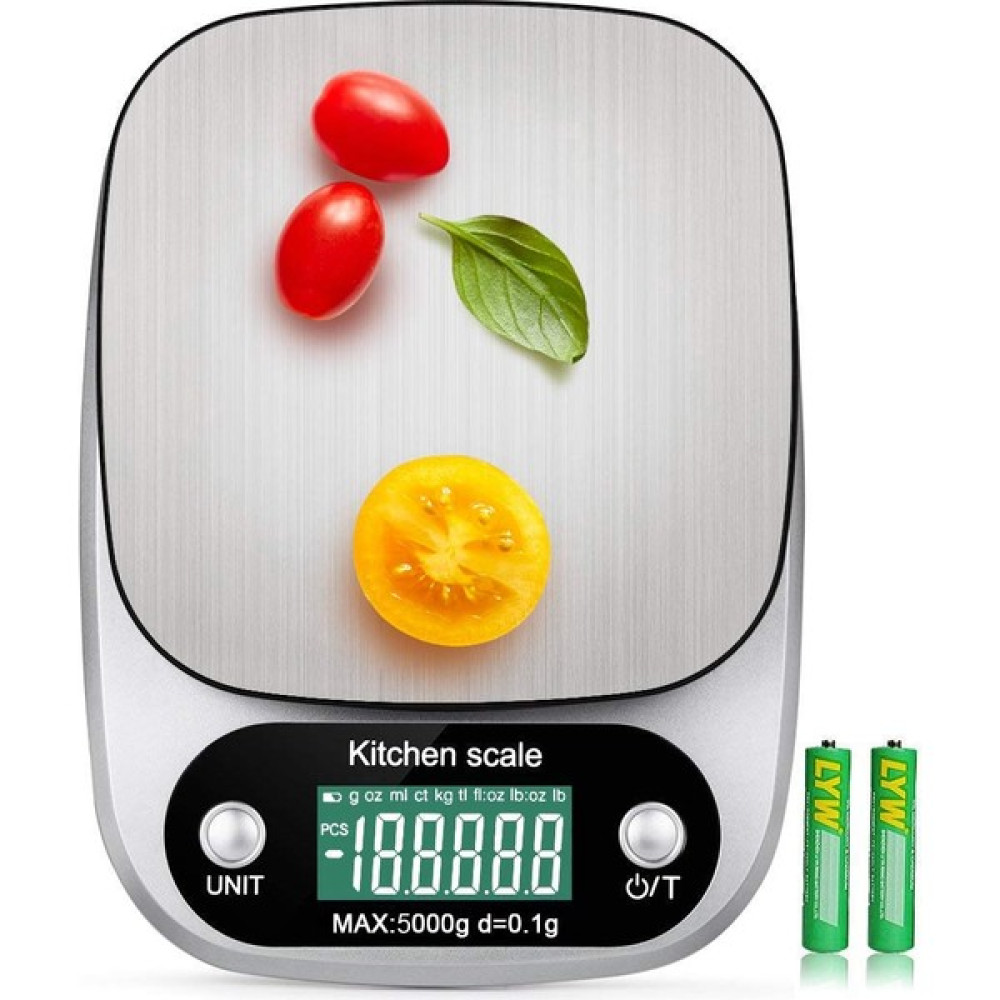 Jingyikeji Dijital Mutfak Terazisi 5000G/0,1G Çok Fonksiyonlu Elektronik Gıda Ağırlığı Gram Ons 11LB/G Oz ml Ct kg Tl Lb Fl:oz/yüksek Hassasiyet/da... Mutfak Tartıları / Terazileri Fiyatı