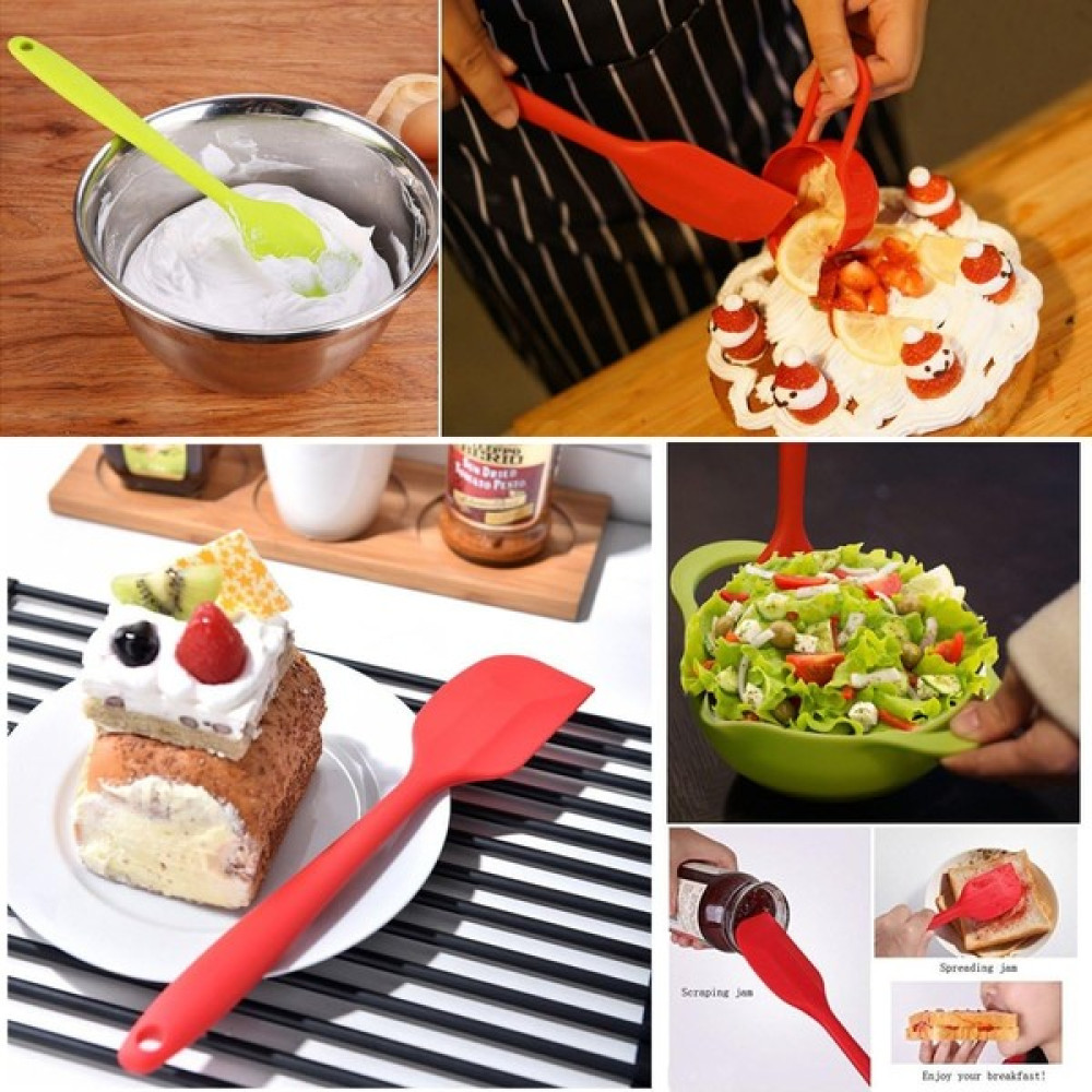 Jingyikeji Silikon Spatula Seti, Kauçuk Kaşık Spatula Isıya Dayanıklı Kaşık Tek Parça Tasarım Dikişsiz Spatula Yapışmaz Kazıyıcılar Pişirme Karıştı... Mutfak Gereçleri Fiyatı