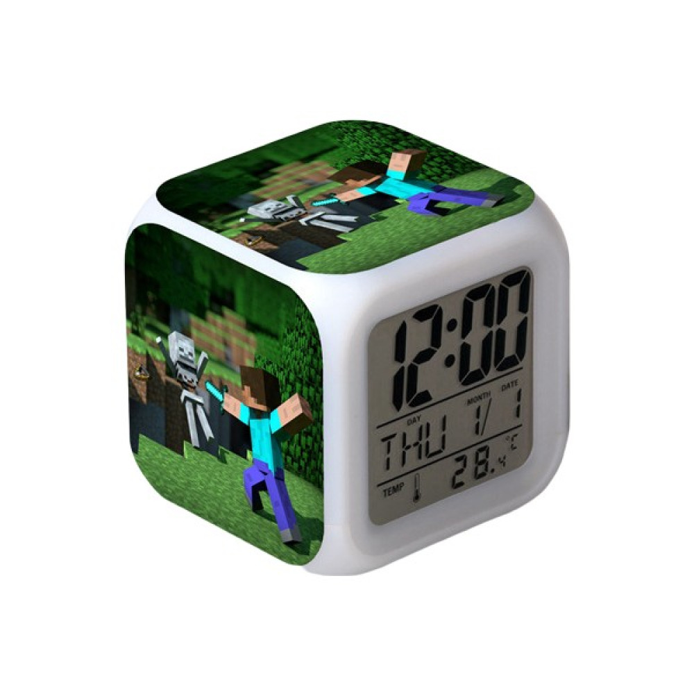 Jingyikeji Wekity Anime Çalar Saat Tek Parça LED Kare Saat Zaman, Sıcaklık, Alarm, Tarih ile Dijital Çalar Saat (Yurt Dışından) - Renkli Masa Saati Fiyatı