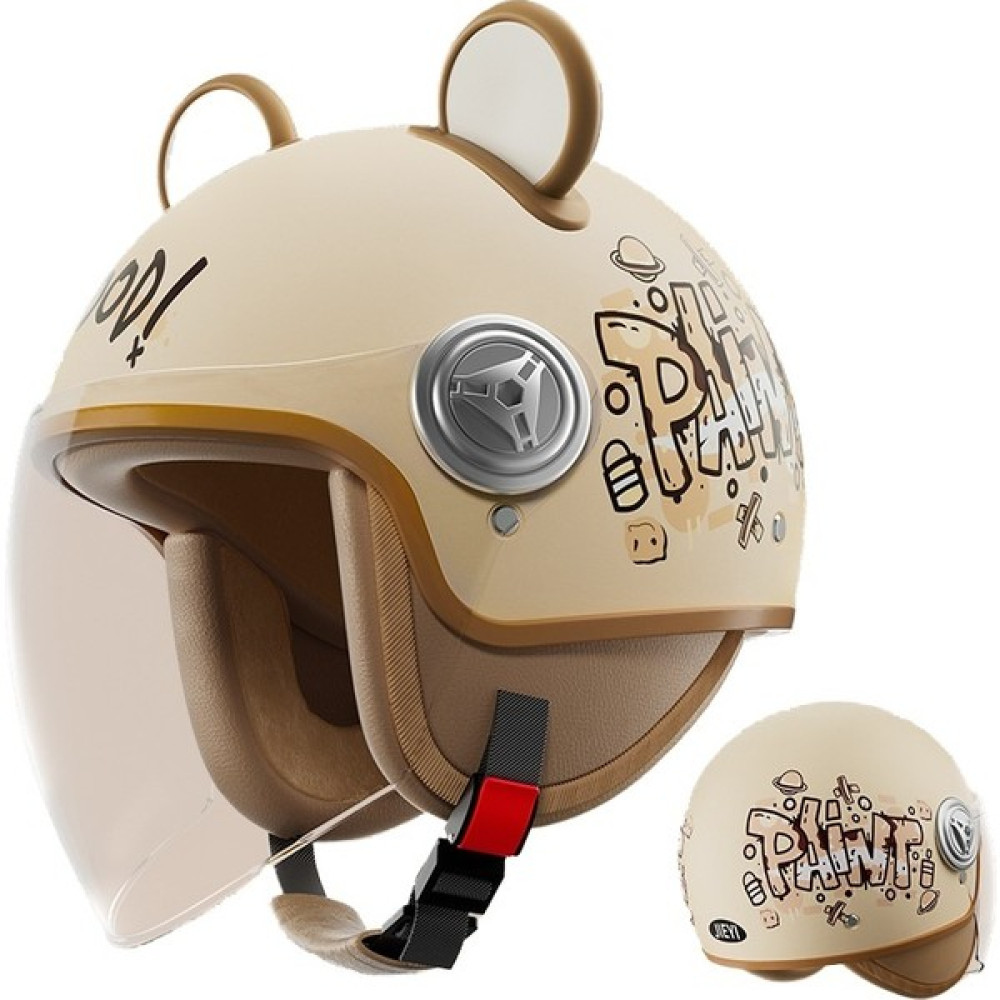 Jinlai 3c Sertifikalı Kış Sıcak Karikatür Kask (Yurt Dışından) - Haki - 60 cm Motorsiklet Kaskları Fiyatı