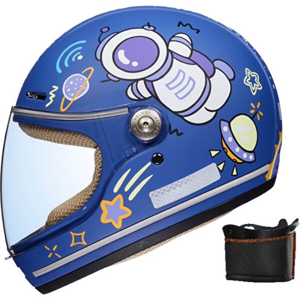 Jinlai Karikatür Rüya Astronot Çocuk Termal Kaskı (Yurt Dışından) - Mavi - Standart Motorsiklet Kaskları Fiyatı
