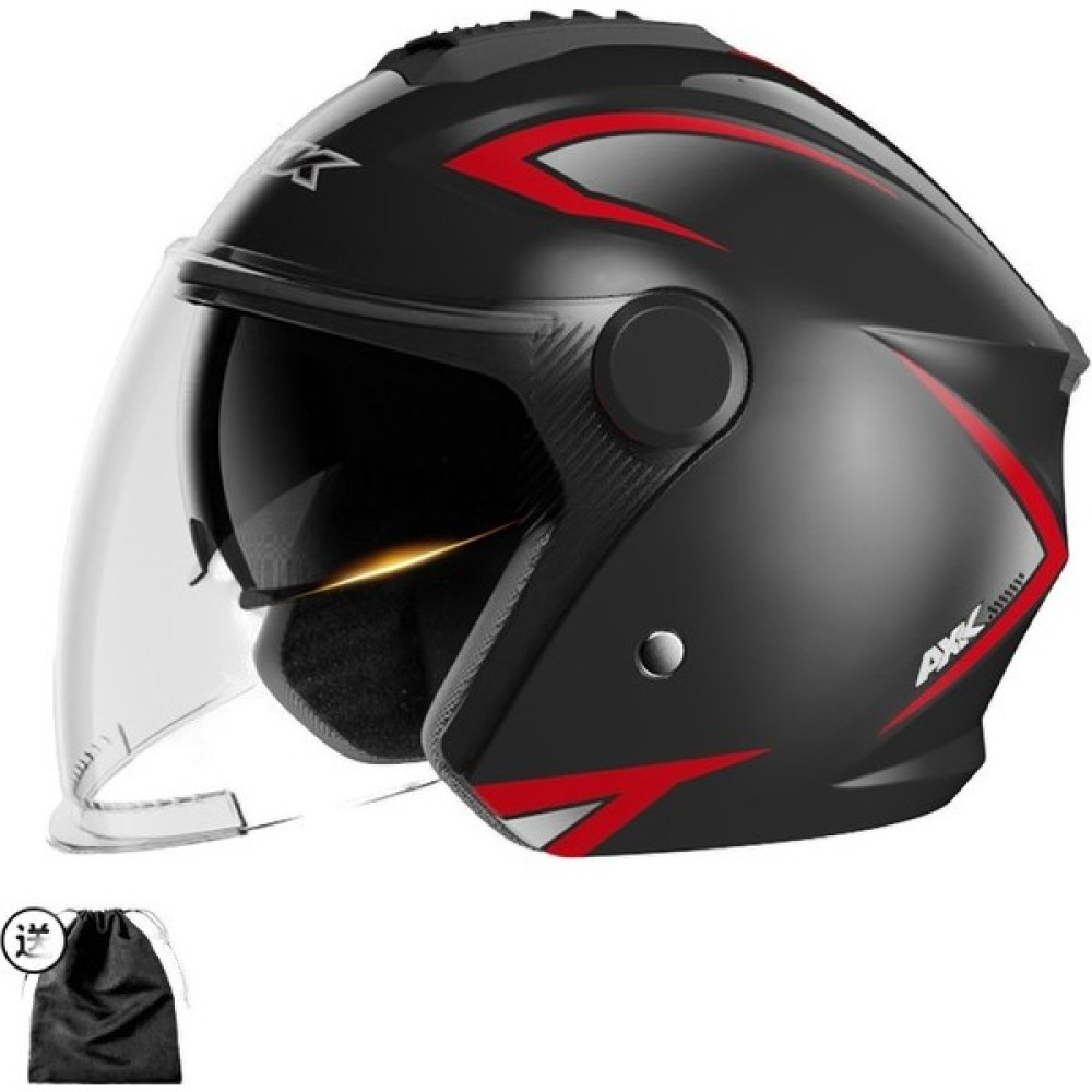 Jinliang Kask Erkek Kadın Mevsim Motosiklet Yarım Kask Kış Bisiklet Kaskı (Yurt Dışından) - Beyaz - Kırmızı - Siyah Motorsiklet Kaskları Fiyatı