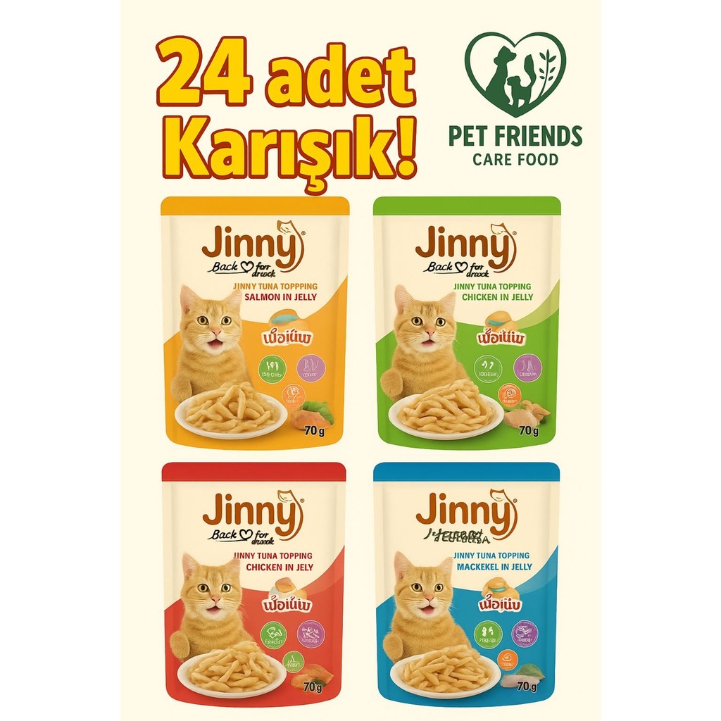 Jinny 24(Adet)Karışık Yaş Mama Diğer Fiyatı