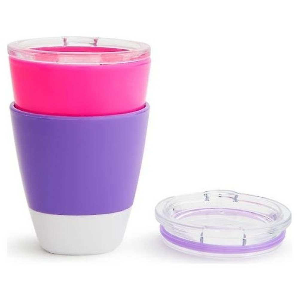 Jinwei-HB Xhang Munchkin Sıçrama Bardak 237ML 2 Paket Pembe ve Mor (Yurt Dışından) - Açık Pembe Suluk Fiyatı