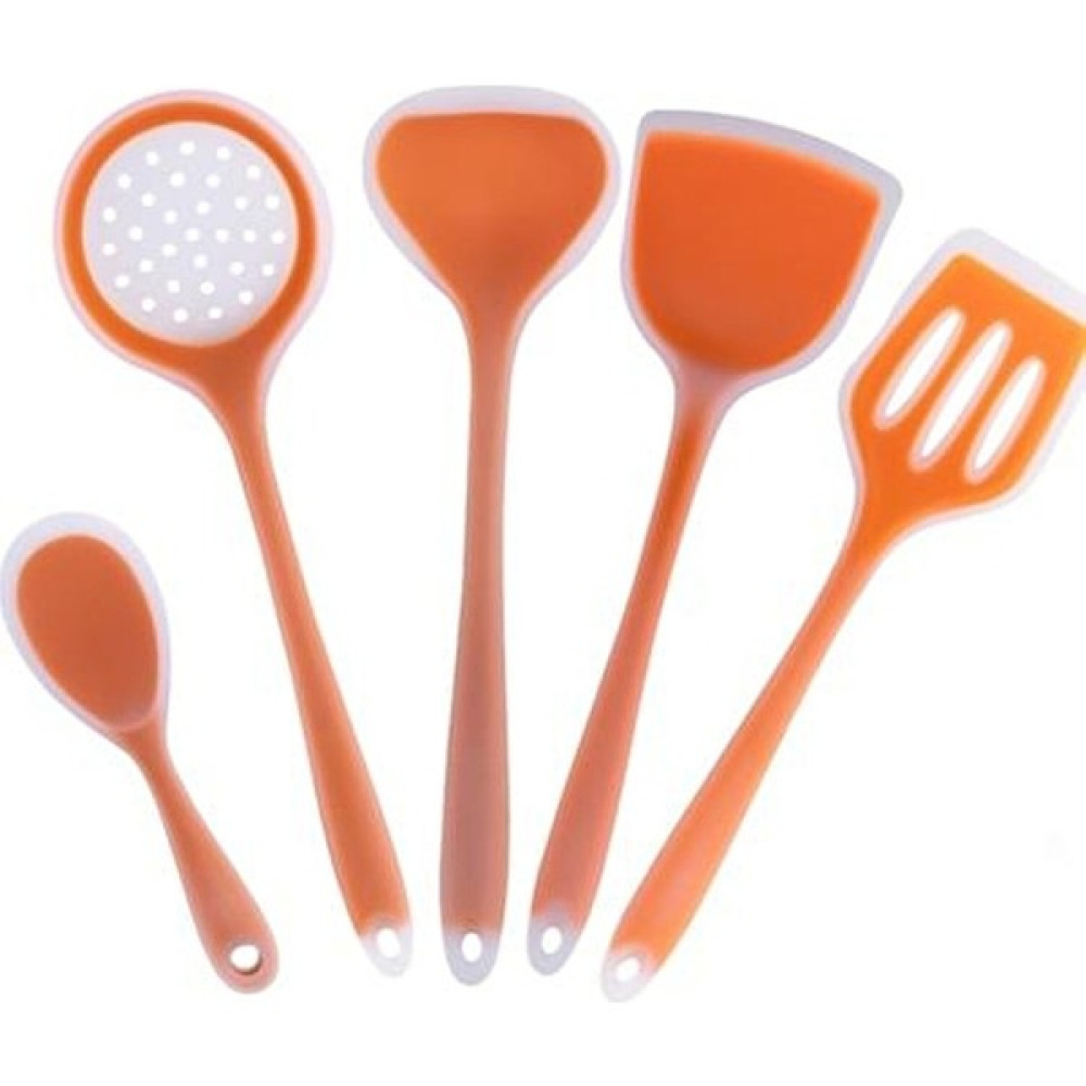 Jinwei-HB Xinhang 5 Adet Silikon Mutfak Yok Tencere Pişirme Aracı Spatula Kepçe Kürek Kaşık Çorba Mutfak Eşyaları Seti | Pişirme Aracı Setleri (Yur... Mutfak Gereçleri Fiyatı