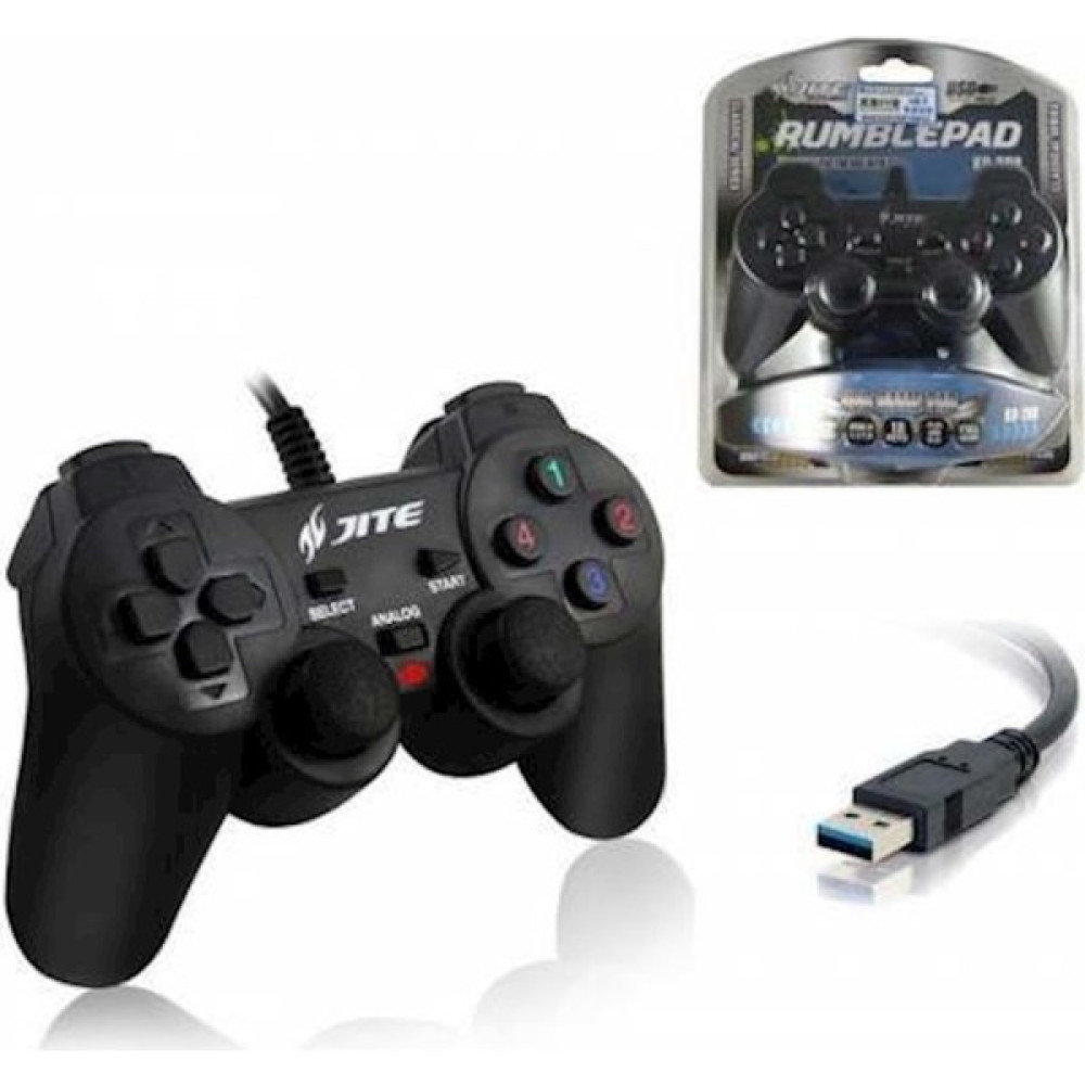Jite Oyun Kolu Usb'li Joystick Pc Uyumlu Joystick Oyun Kolu Rumblepad Jite KD-208 Konsol Aksesuarları Fiyatı
