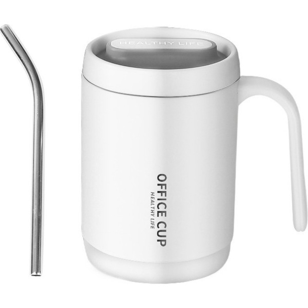 Jiuyue Su Bardağı, Pipetli Bardak, Büyük Kapasiteli Kahvaltı Bardağı, Kupa (Yurt Dışından) - Açık Pembe - Beyaz Fincan / Bardak / Kahve Takımı Fiyatı