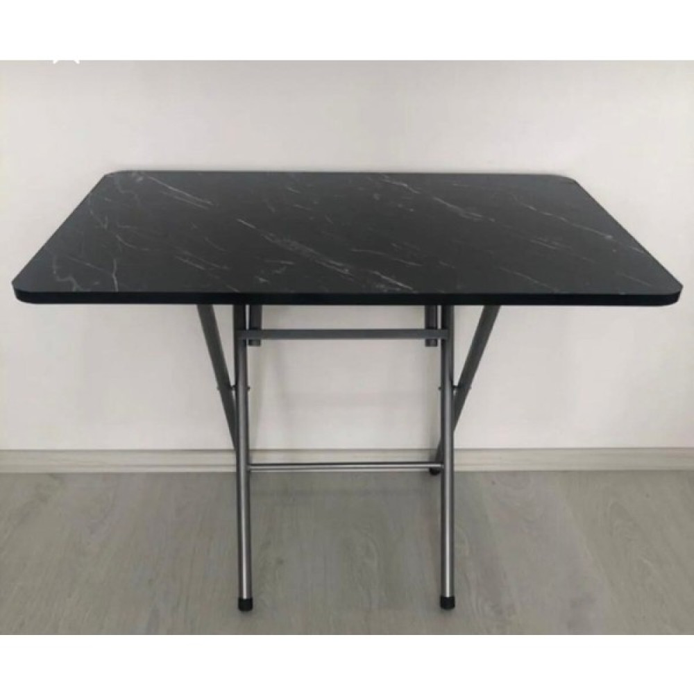 Jiyo 60 x 90 Siyah Mermer Katlanabilir Masa Mıtfak Balkon Masası Kamp Masası - 60x90 Bahçe Masası Fiyatı