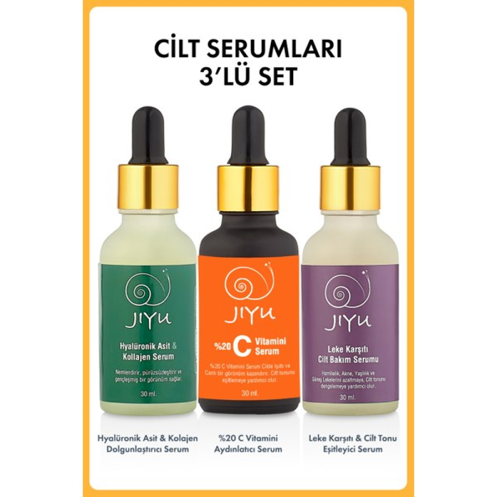 Jiyu 3'lü Cilt Serum Seti 3 x 30 ml Oto Boyaları Fiyatı