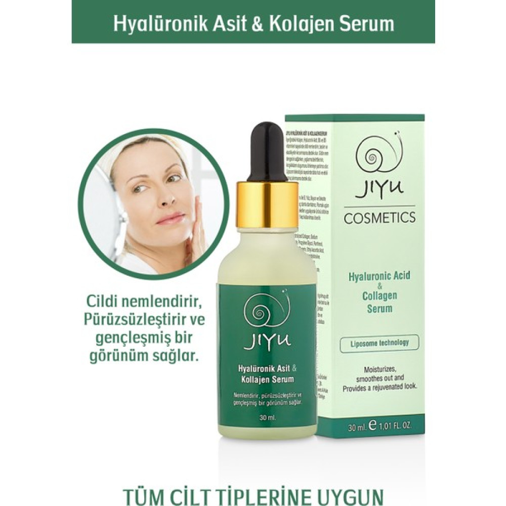 Jıyu Hyaluronic Acid (Hyalüronik Asit) & Collagen () Dolgunlaştırıcı Nemlendirici Cilt Serumu 30 ML. Anti-Aging / Yaşlanma Karşıtı Fiyatı