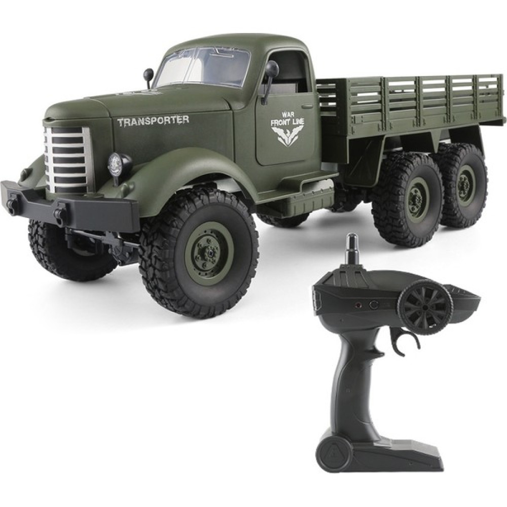JJRC Q60 Transporter-1 Tam Vücut 1:16 Mini 2.4 Ghz Rc 6WD Paletli Off-Road Askeri Kamyon Araba Oyuncak (Ordu Yeşili) (Yurt Dışından) - Sap Yeşili Anne Bebek Oyuncak Fiyatı