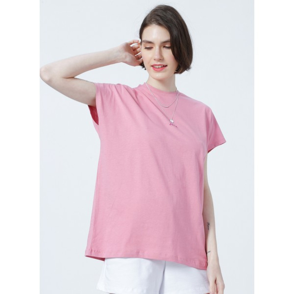 JJXX Jxastrid Sl Boxy Every Tee By Yuvarlak Yaka Slim Fit Baskılı Pembe Kadın T-Shirt Bayan Atlet Fiyatı