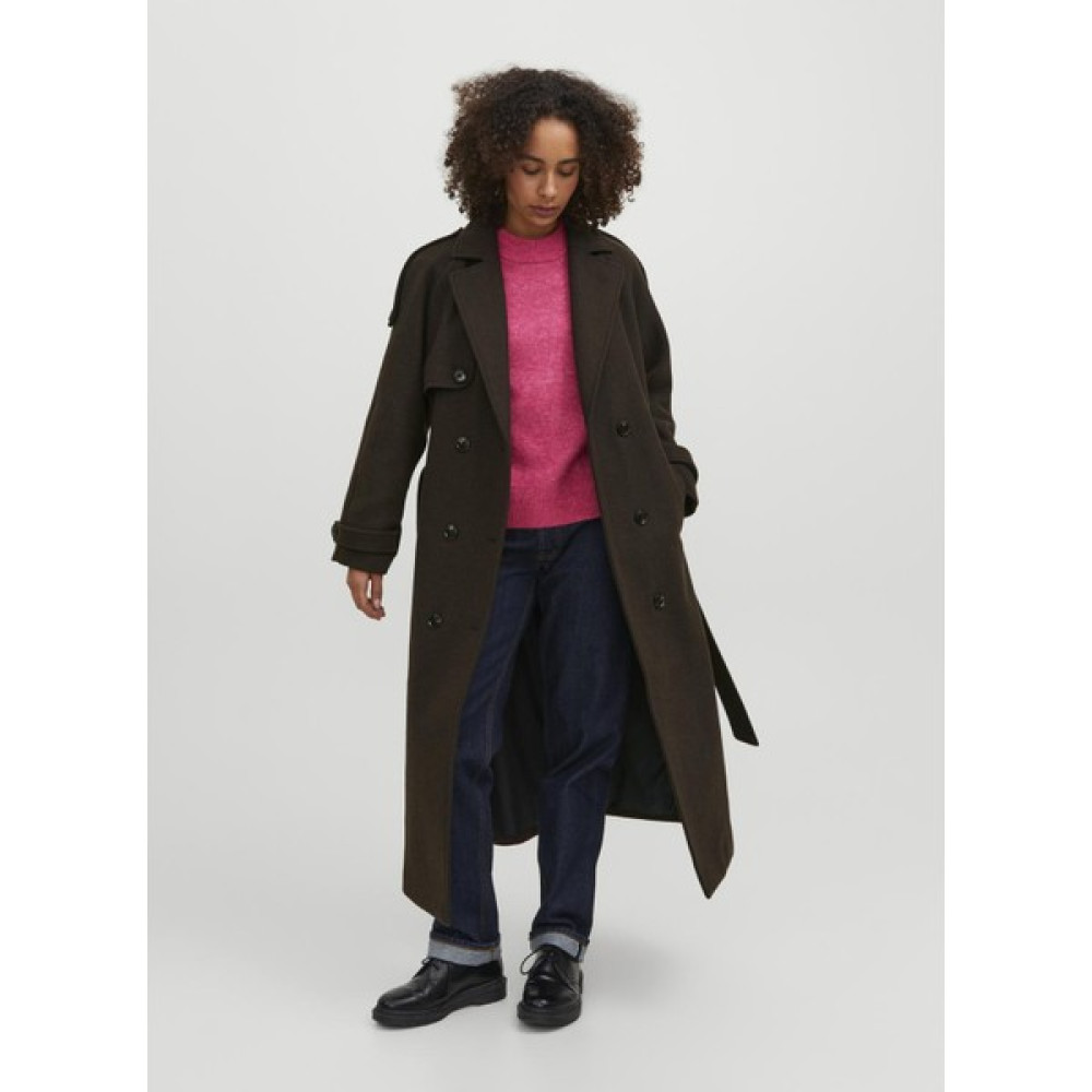 Jjxx Kahve Kadın Trençkot Jxrosıe Wool Blend Trenchcoat Otw Kadın Trençkot Fiyatı