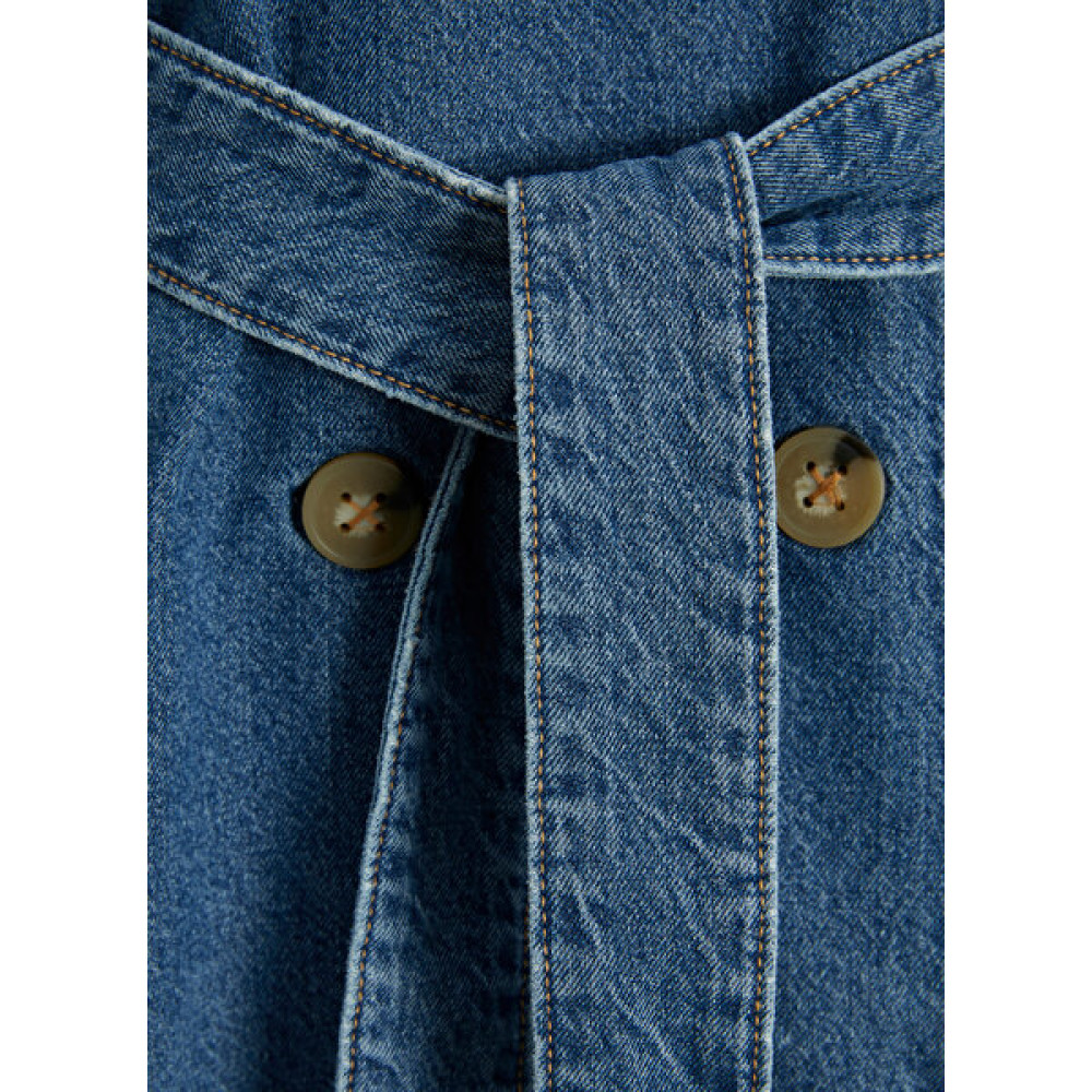 Jjxx Mavi Kadın Trençkot Jxchoıce Denım L/s Trenchcoat Dk Dn Kadın Trençkot Fiyatı